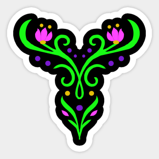 Princess Rosemaling Sticker